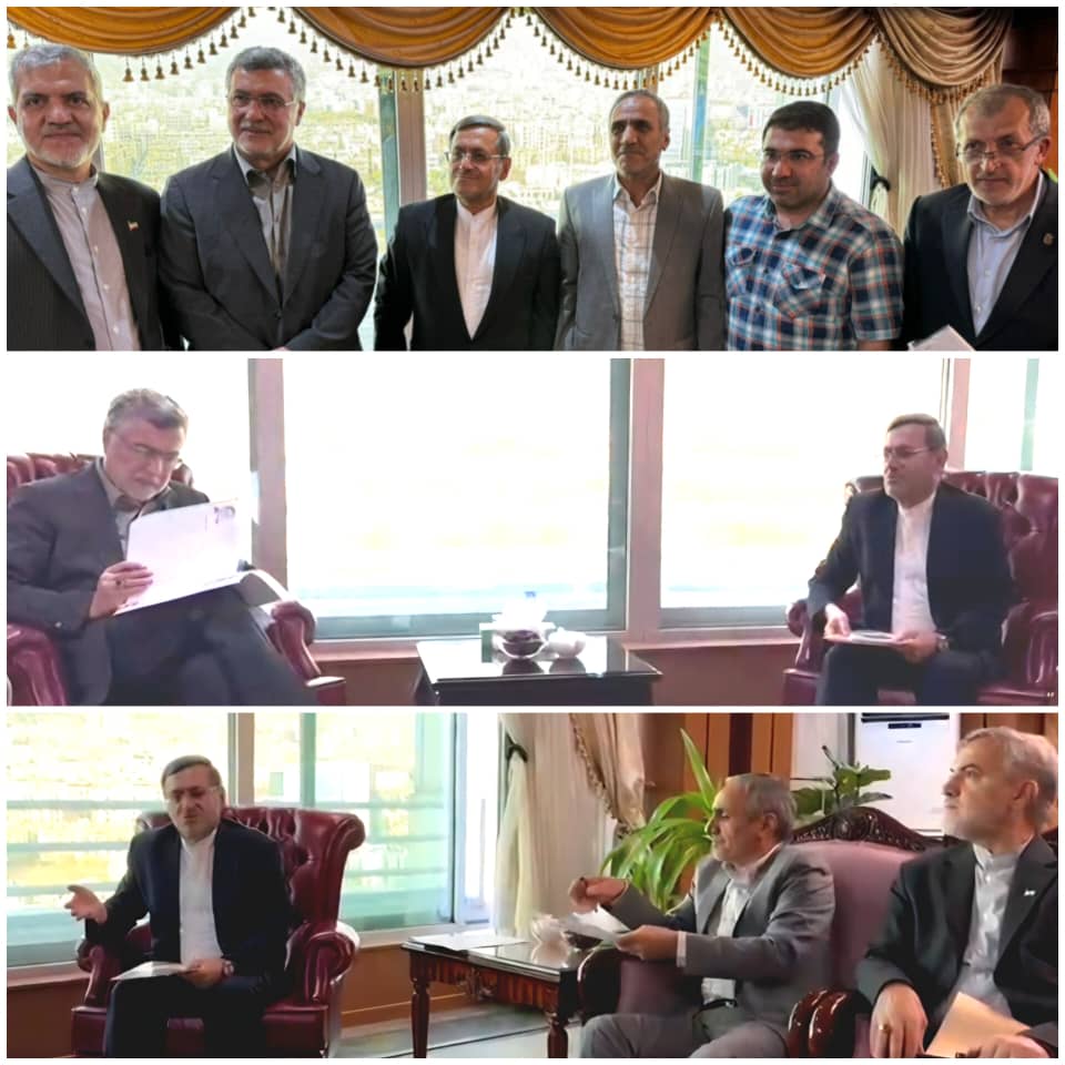 طرح مشکلات درمانی رباط کریم، بهارستان و پرند از سوی قشقاوی و دکتر کمالی حکیم  با وزیر بهداشت